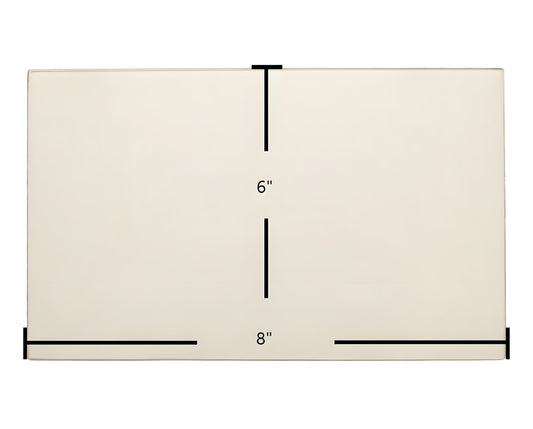 Ceramic Replacement Glass for Brunco HearthGlow Rectangle - 8" x 6"