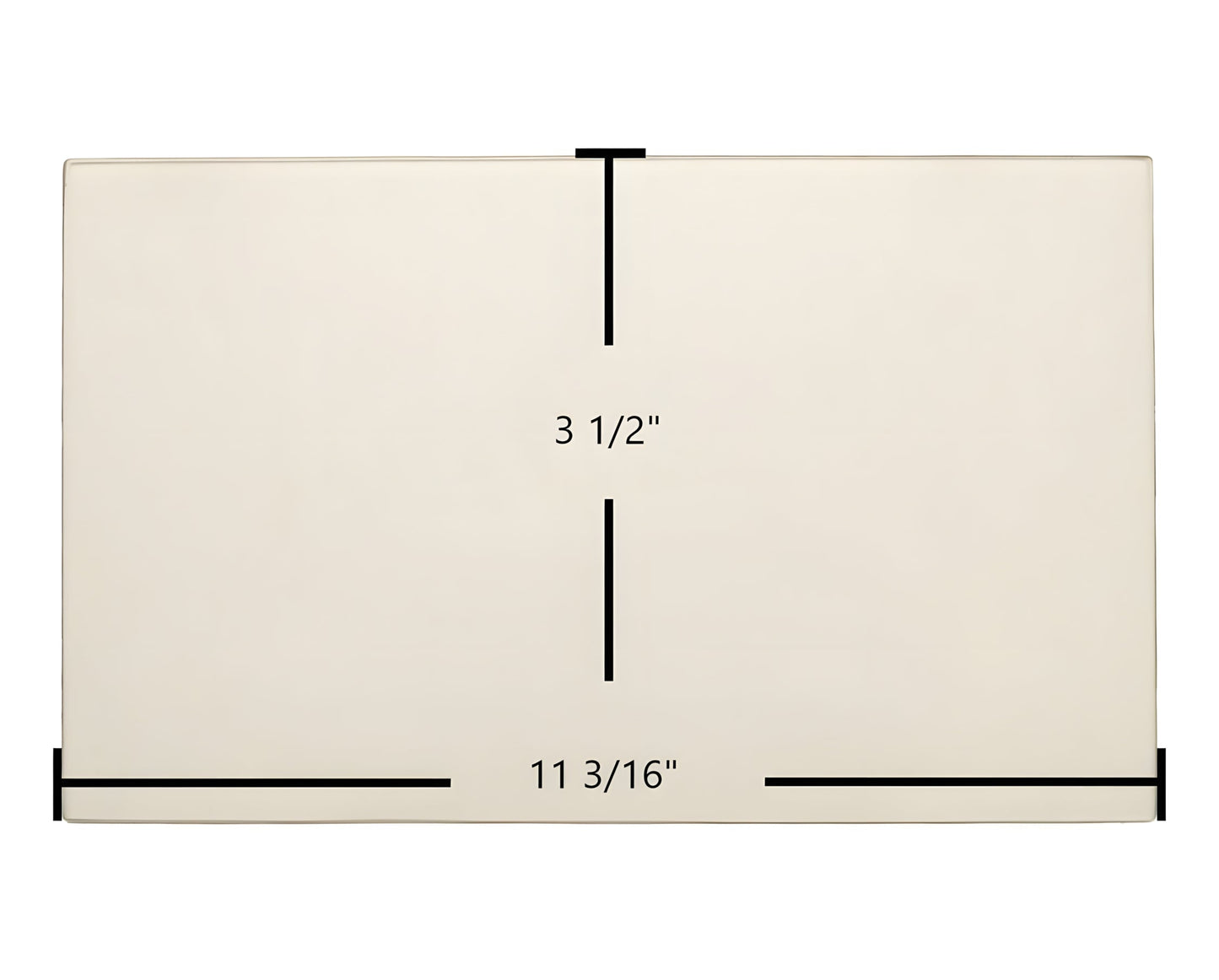Ceramic Replacement Glass for Buck Bay Side Door Glass Replacement - 11 3/16" x 3 1/2"