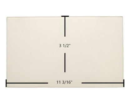 Ceramic Replacement Glass for Buck Bay Side Door Glass Replacement - 11 3/16" x 3 1/2"