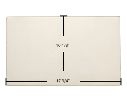 Ceramic Replacement Glass for Buck Stove Models 50, 41, 70, 71 Door Glass Replacement - 17 3/4" x 10 1/8"