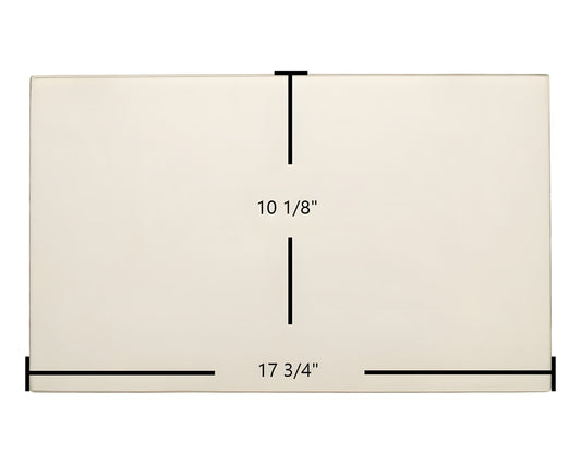 Ceramic Replacement Glass for Buck Stove Models 50, 41, 70, 71 Door Glass Replacement - 17 3/4" x 10 1/8"
