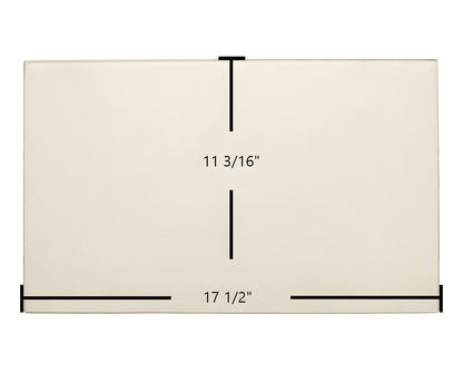 Ceramic Replacement Glass for Buck Stove Carolina 1 Large Door Glass Replacement - 17 1/2" x 11 3/16"