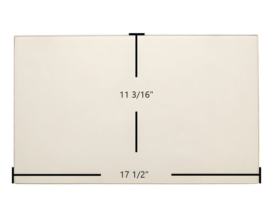 Ceramic Replacement Glass for Buck Stove Carolina 1 Large Door Glass Replacement - 17 1/2" x 11 3/16"