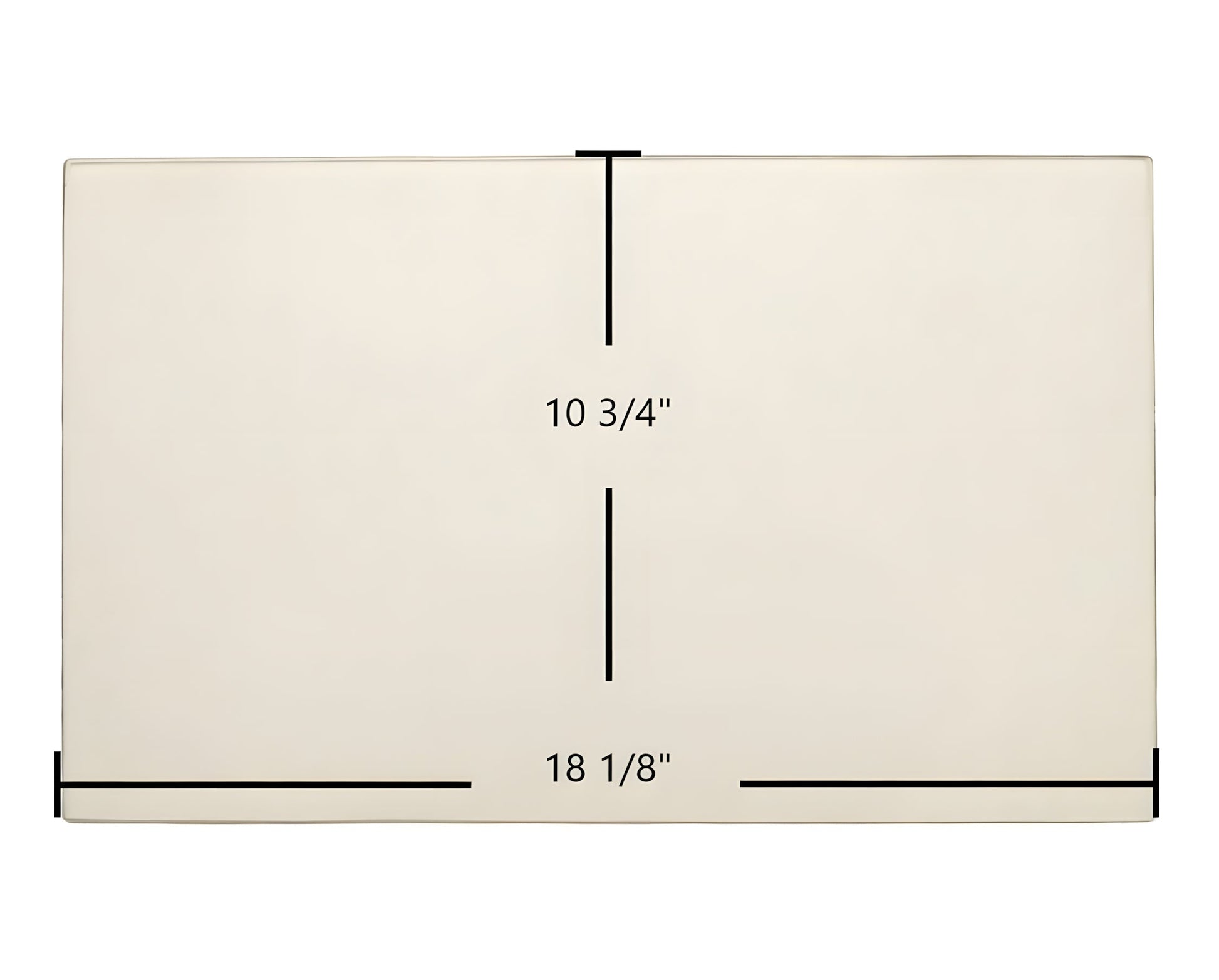 Ceramic Replacement Glass for Buck Stove Gas Stove Door Glass Replacement - 18 1/8" x 10 3/4"