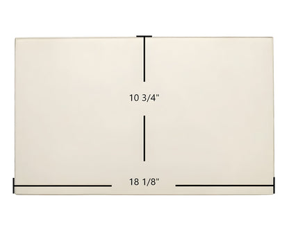 Ceramic Replacement Glass for Buck Stove Gas Stove Door Glass Replacement - 18 1/8" x 10 3/4"