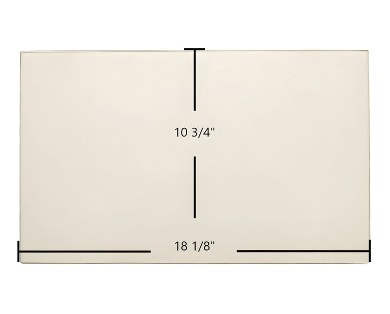 Ceramic Replacement Glass for Buck Stove Gas Stove Door Glass Replacement - 18 1/8" x 10 3/4"