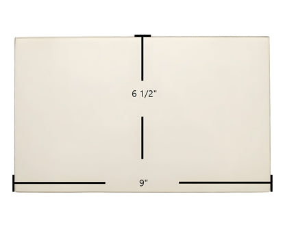 Ceramic Replacement Glass for Buck Stove Models 26000-B, 27000-B, 28000 Door Glass Replacement - 9" x 6 1/2"