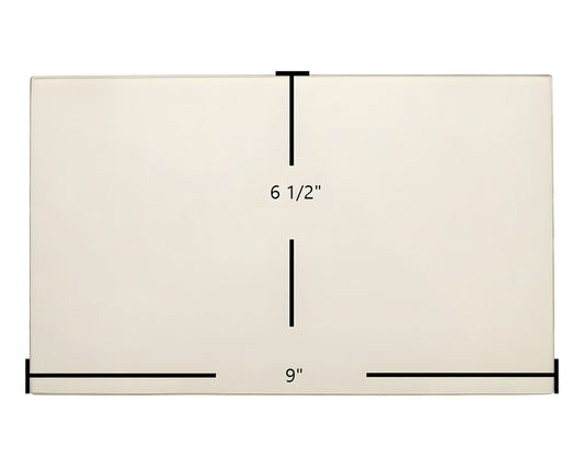 Ceramic Replacement Glass for Buck Stove Models 26000-B, 27000-B, 28000 Door Glass Replacement - 9" x 6 1/2"