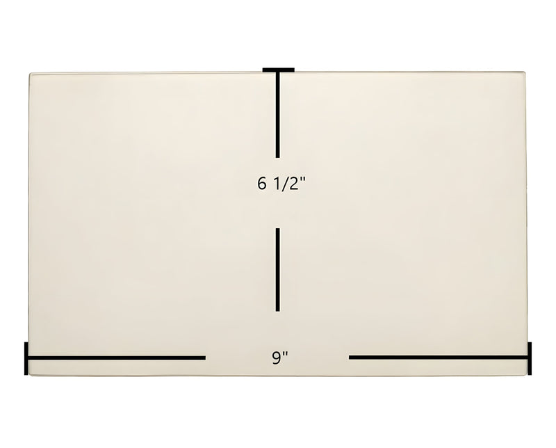 Ceramic Replacement Glass for Buck Stove Models 26000-B, 27000-B, 28000 Door Glass Replacement - 9" x 6 1/2"
