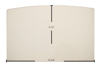 Ceramic Replacement Glass for Buck Stove Models 18, 20, 20ZC, 21, FS21, 81, 85, 261 Door Glass Replacement - 15 3/4" x 9 1/2" Archtop