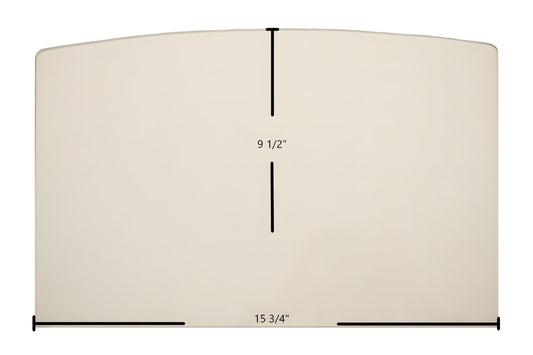 Ceramic Replacement Glass for Buck Stove Models 18, 20, 20ZC, 21, FS21, 81, 85, 261 Door Glass Replacement - 15 3/4" x 9 1/2" Archtop
