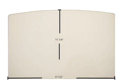 Ceramic Replacement Glass for Buck Stove Models 26, 51, 74, 74ZC, 80, 80ZC, 91, 94NC Door Glass Replacement - 17 1/2" x 11 1/4" Archtop