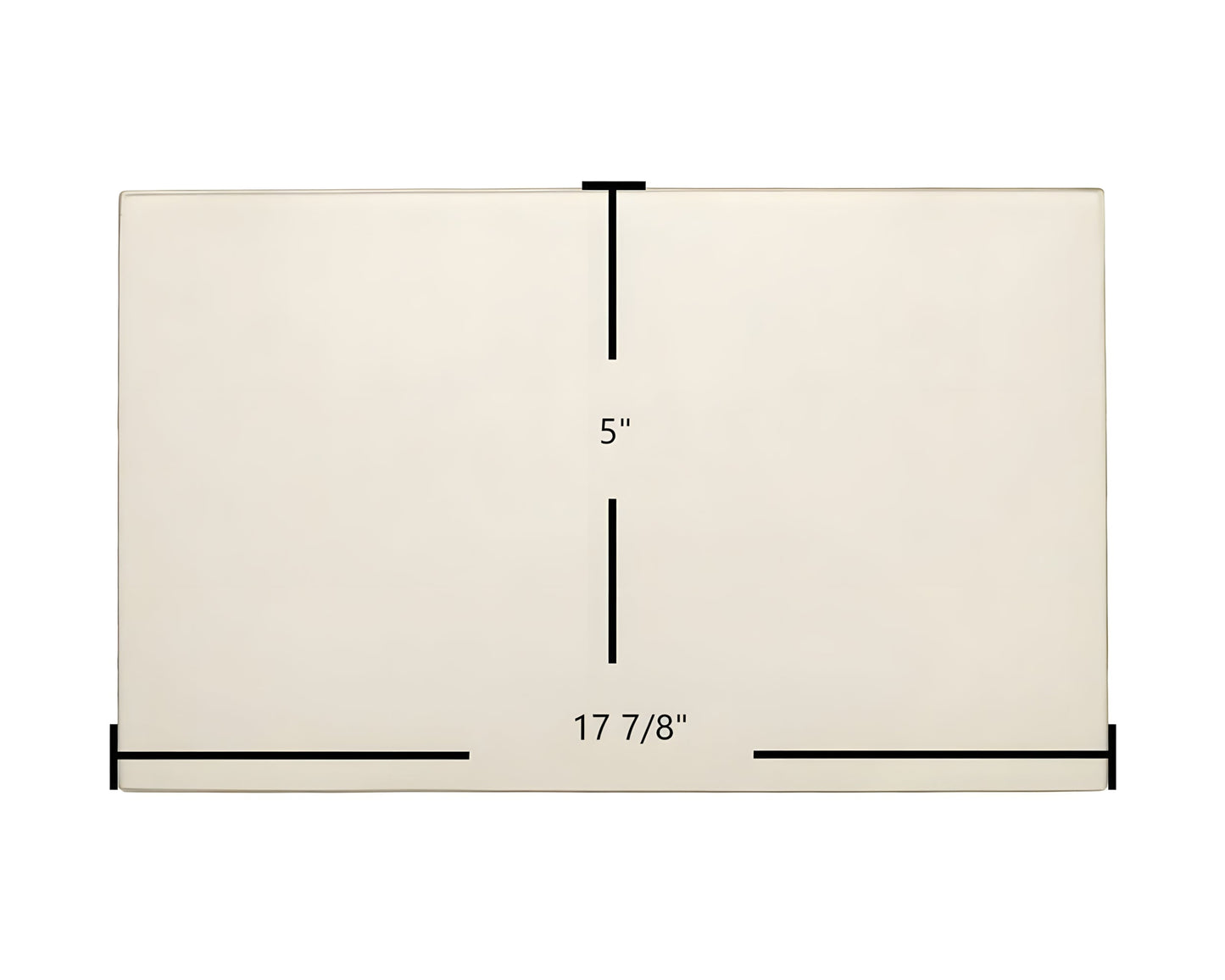 Ceramic Replacement Glass for Caddy Alterna II Door Glass Replacement - 17 7/8" x 5"