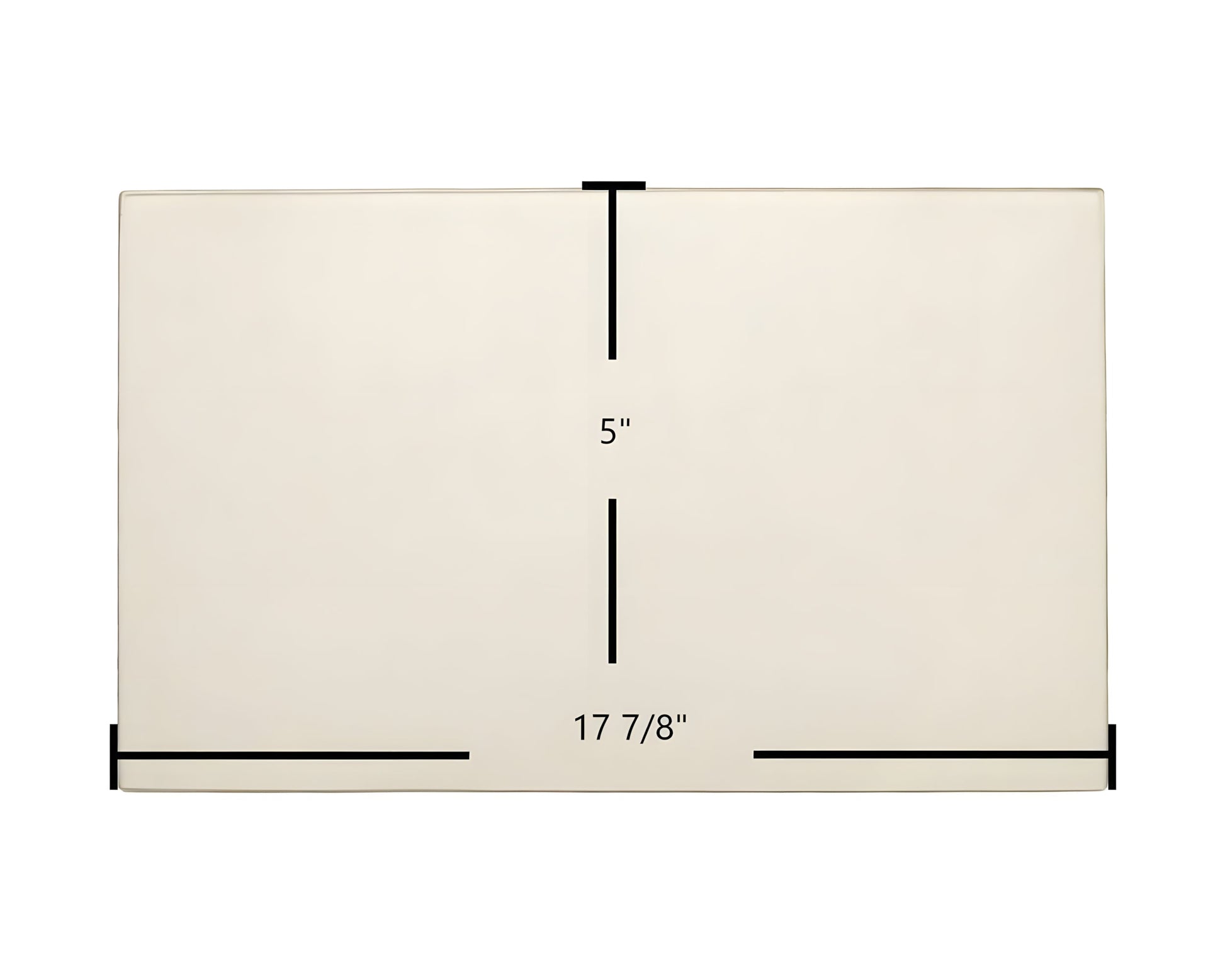 Ceramic Replacement Glass for Caddy Alterna II Door Glass Replacement - 17 7/8" x 5"