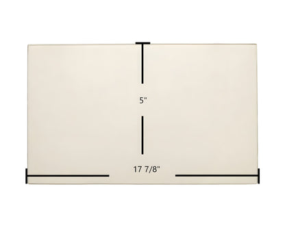 Ceramic Replacement Glass for Caddy Alterna II Door Glass Replacement - 17 7/8" x 5"