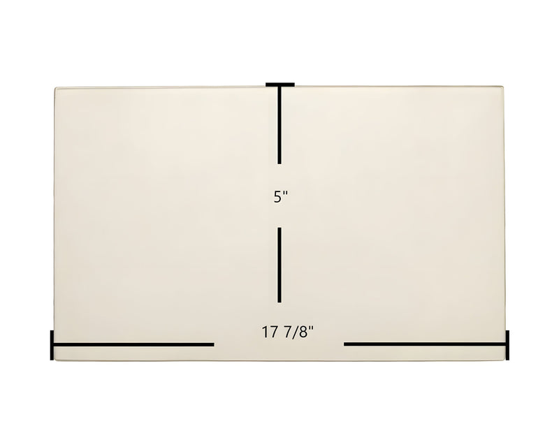 Ceramic Replacement Glass for Caddy Alterna II Door Glass Replacement - 17 7/8" x 5"