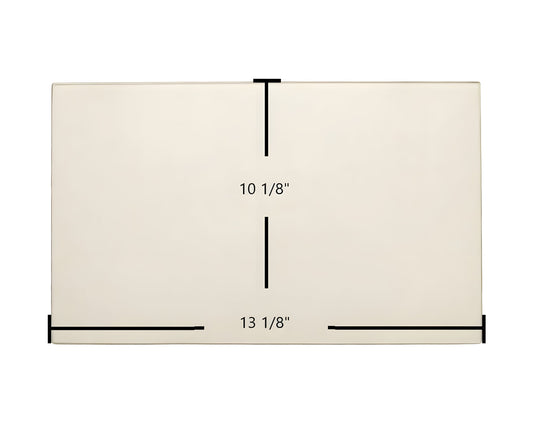 Ceramic Replacement Glass for Caddy Apollo, Caddy Mini Caddy, Caddy Alterna Door Glass Replacement - 13 1/8" x 10 1/8"