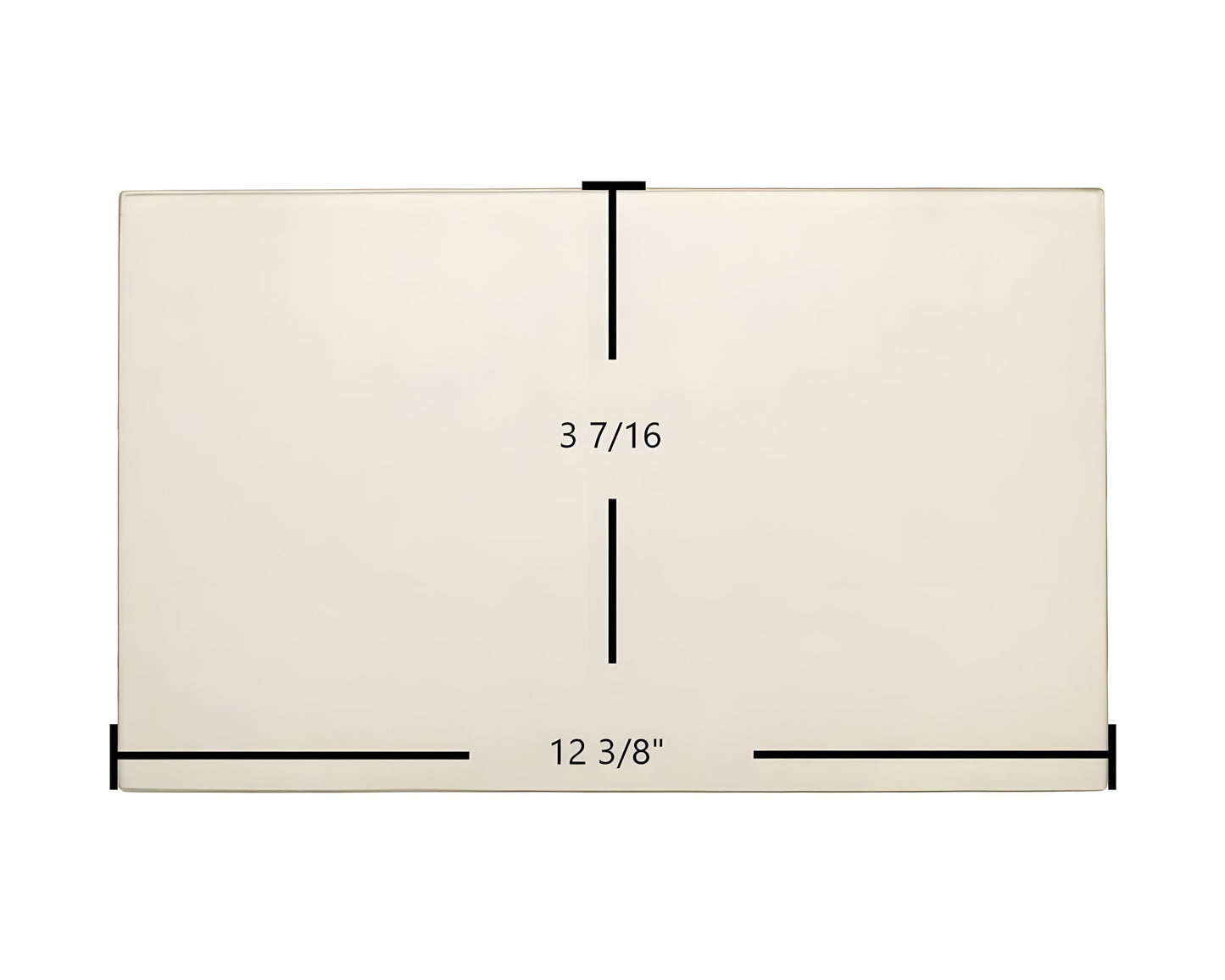 Ceramic Replacement Glass for Caddy Baby Dragon PH00014-15 Door Glass Replacement - 12 3/8" x 3 7/16"