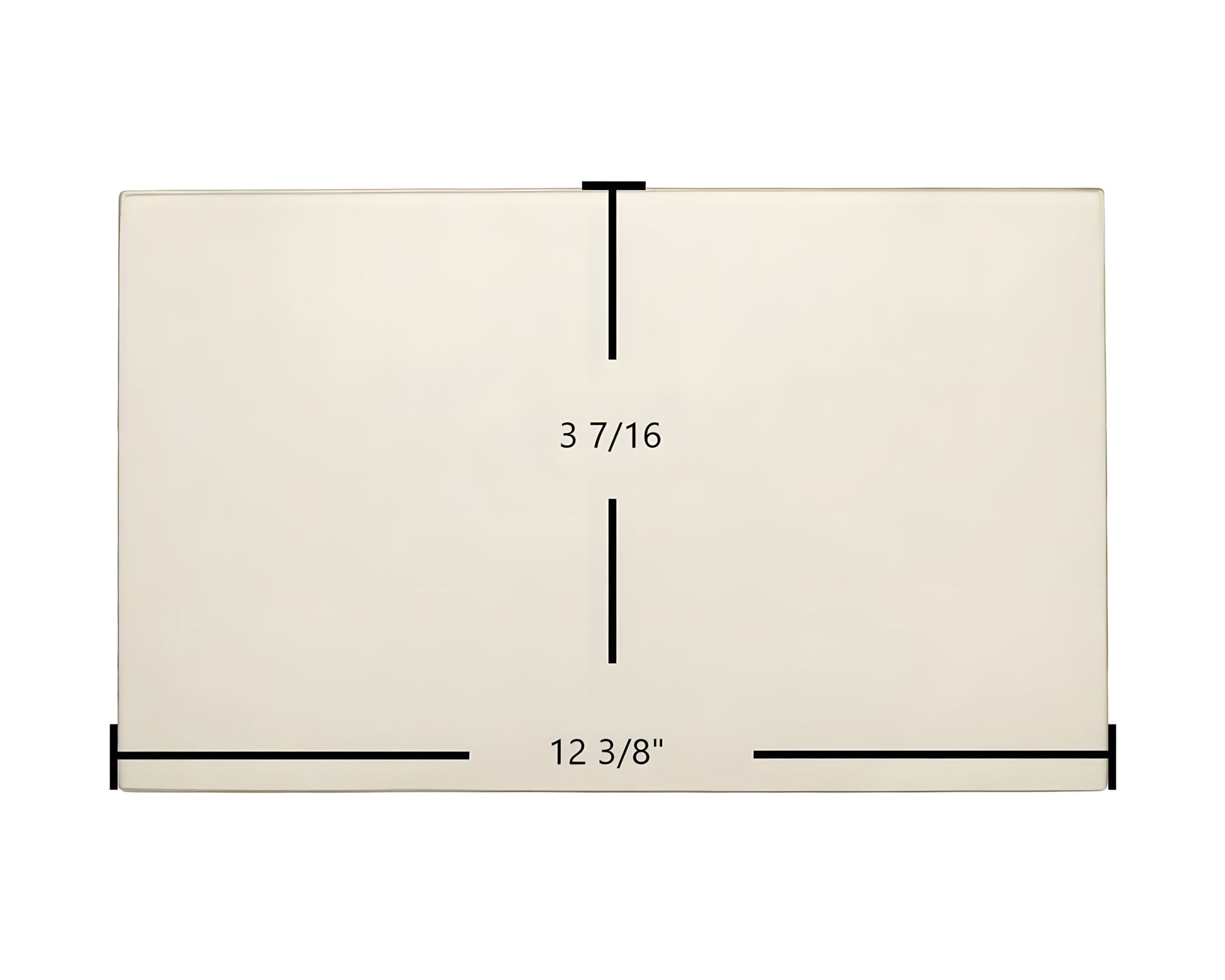 Ceramic Replacement Glass for Caddy Baby Dragon PH00014-15 Door Glass Replacement - 12 3/8" x 3 7/16"