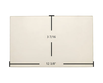 Ceramic Replacement Glass for Caddy Baby Dragon PH00014-15 Door Glass Replacement - 12 3/8" x 3 7/16"