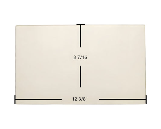 Ceramic Replacement Glass for Caddy Baby Dragon PH00014-15 Door Glass Replacement - 12 3/8" x 3 7/16"