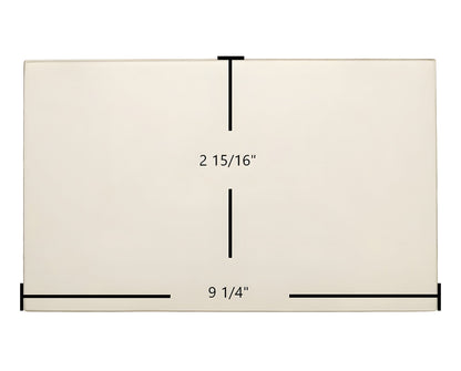 Ceramic Replacement Glass for Caddy Cobra Side Door Glass Replacement - 9 1/4" x 2 15/16"