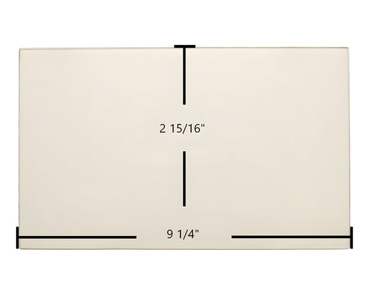 Ceramic Replacement Glass for Caddy Cobra Side Door Glass Replacement - 9 1/4" x 2 15/16"