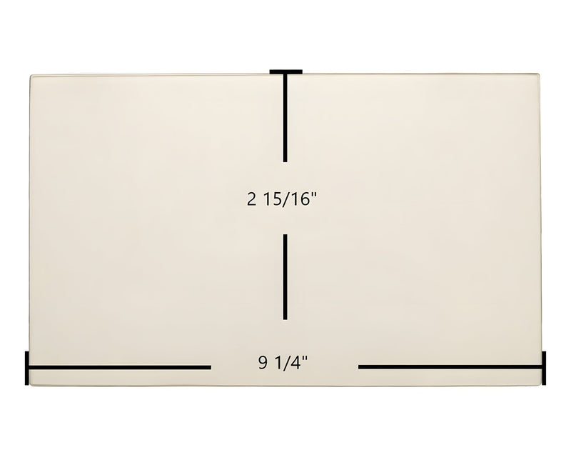 Ceramic Replacement Glass for Caddy Cobra Side Door Glass Replacement - 9 1/4" x 2 15/16"