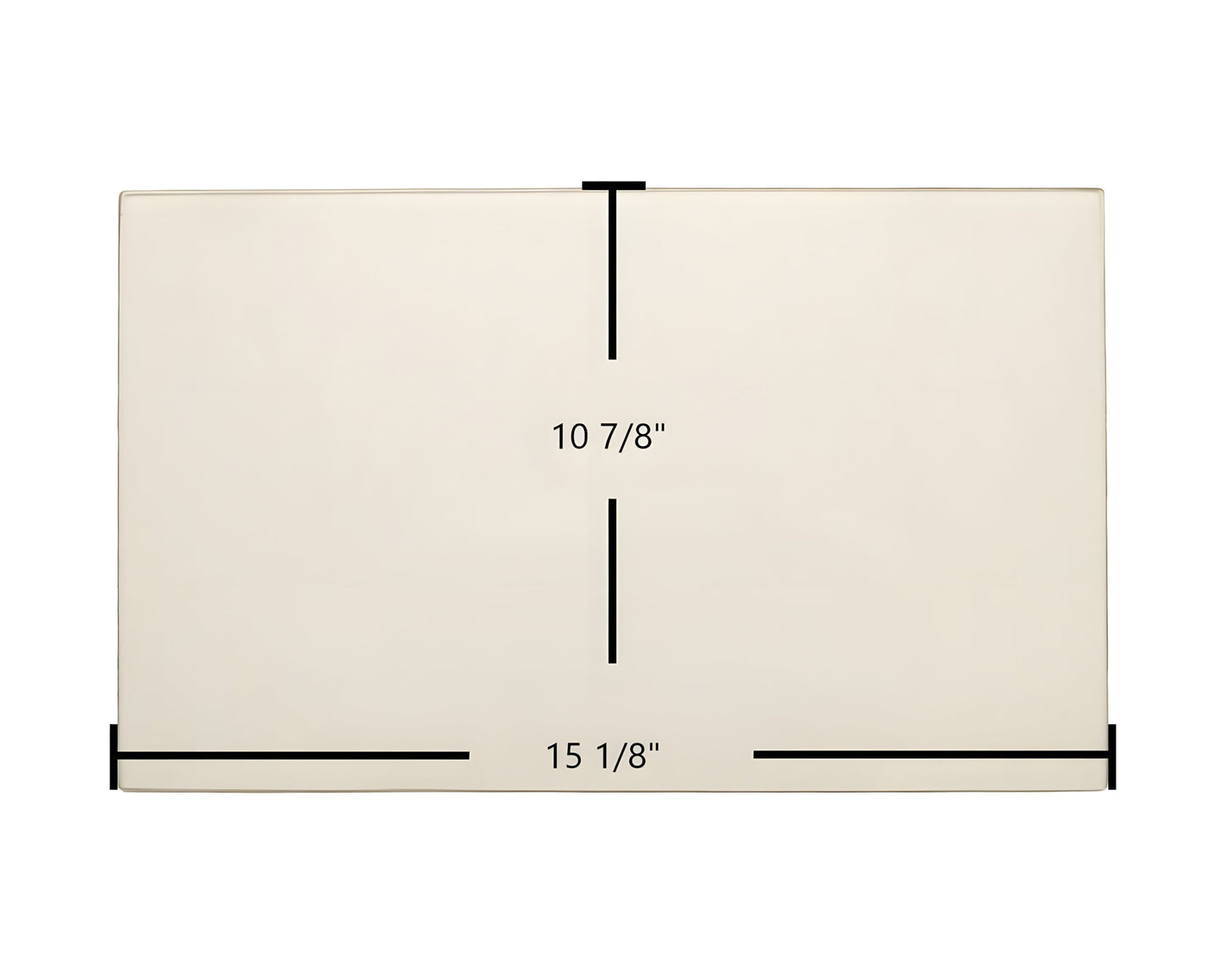 Ceramic Replacement Glass for Caddy Max Caddy Door Glass Replacement - 15 1/8" x 10 7/8"