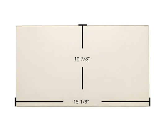 Ceramic Replacement Glass for Caddy Max Caddy Door Glass Replacement - 15 1/8" x 10 7/8"