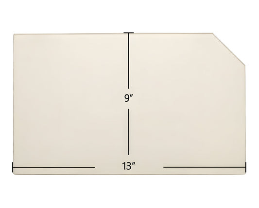 Ceramic Replacement Glass for Carolina II Woodstove Door Glass Replacement - 9" x 13"