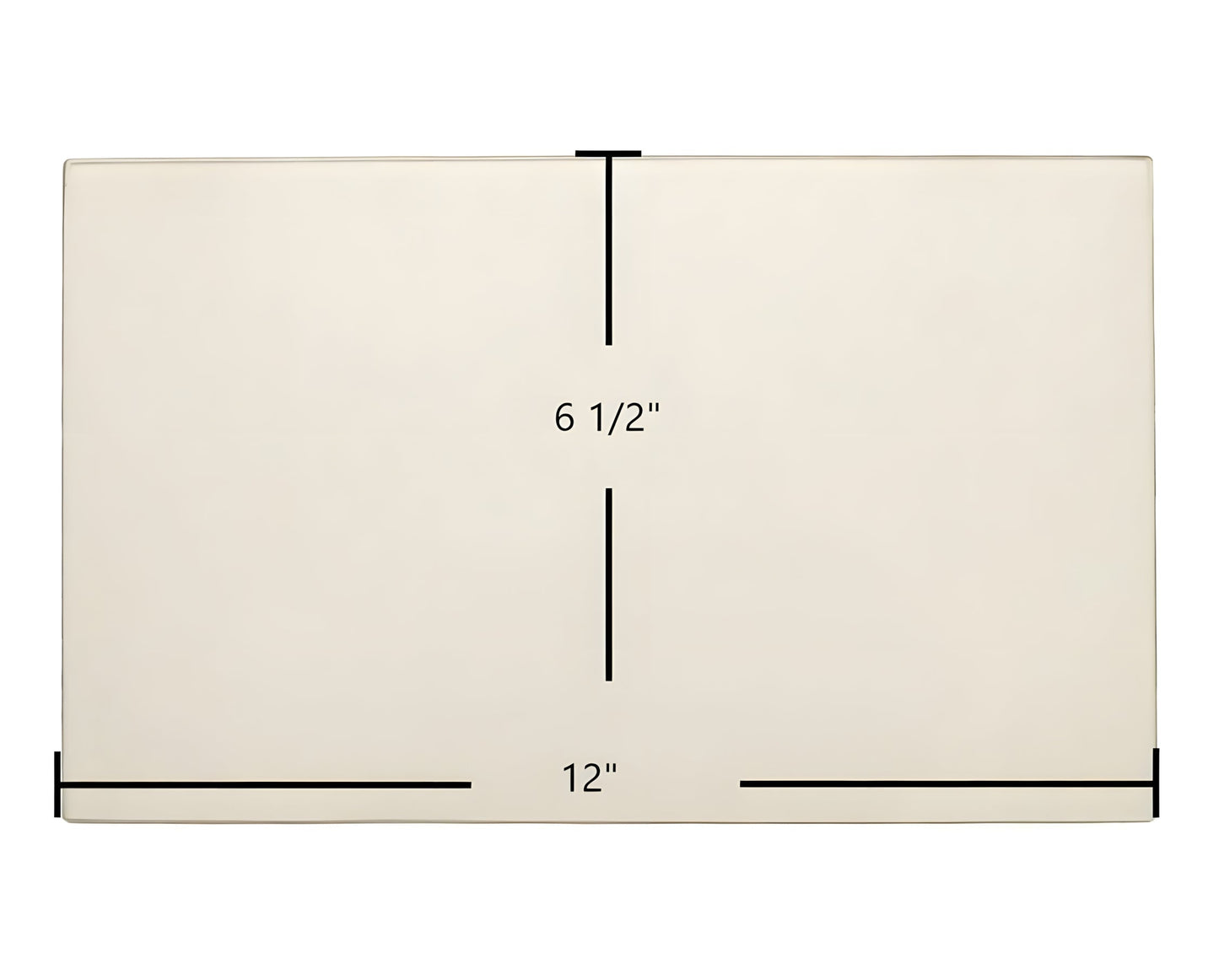 Ceramic Replacement Glass for Carolina Spirit Door Ceramic Glass Panel | 12" x 6 1/2" | Part #12*612 Glass - 12" x 6 1/2"