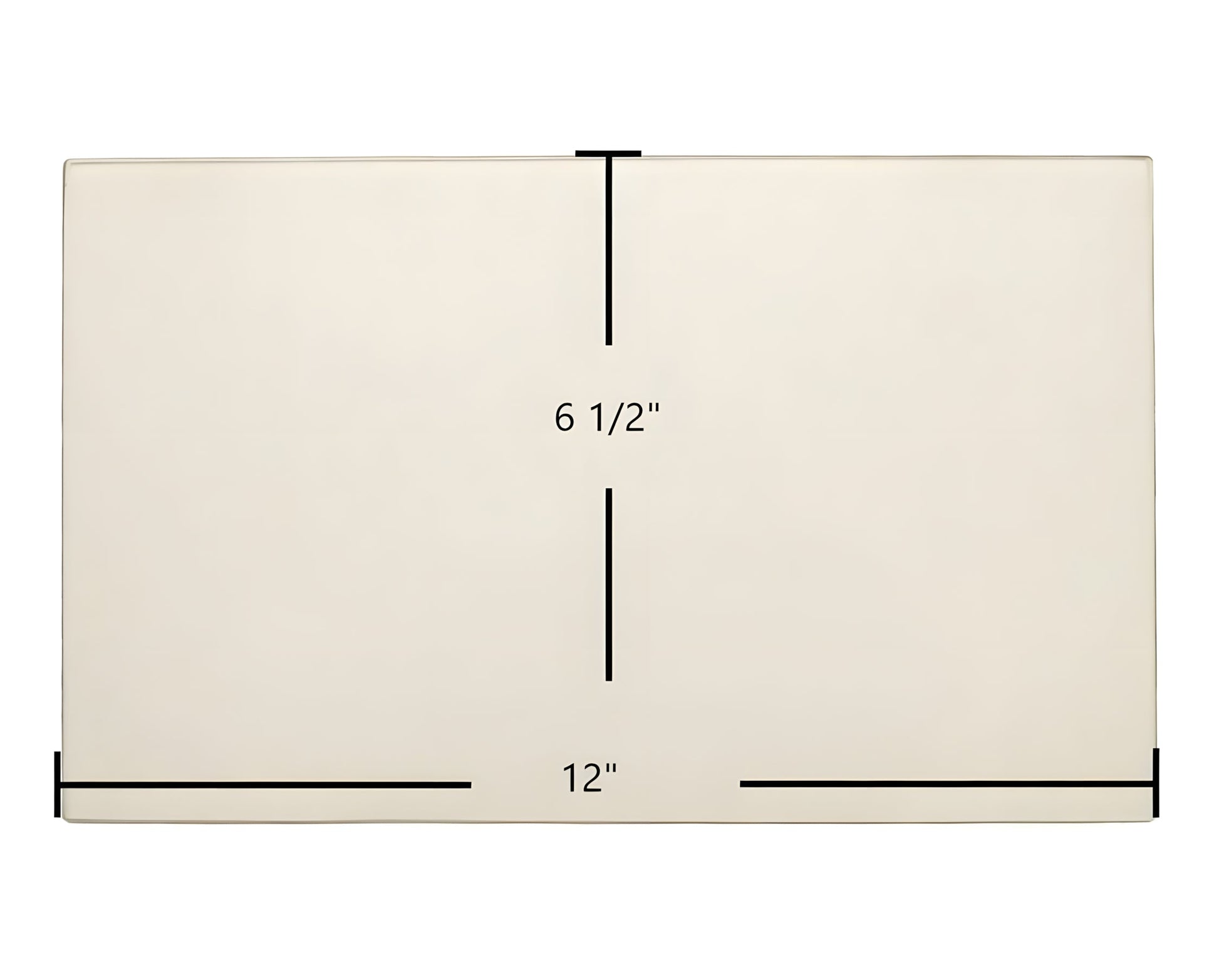 Ceramic Replacement Glass for Carolina Spirit Door Ceramic Glass Panel | 12" x 6 1/2" | Part #12*612 Glass - 12" x 6 1/2"