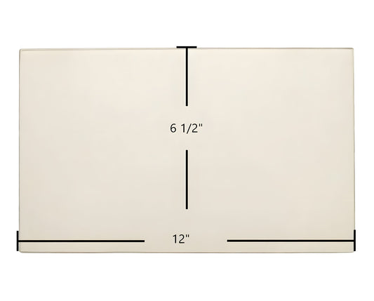 Ceramic Replacement Glass for Carolina Spirit Door Ceramic Glass Panel | 12" x 6 1/2" | Part #12*612 Glass - 12" x 6 1/2"