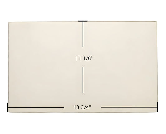 Ceramic Replacement Glass for Castle Stove Door Glass | 13 3/4" x 11 1/8" (720242) - 13 3/4" x 11 1/8"