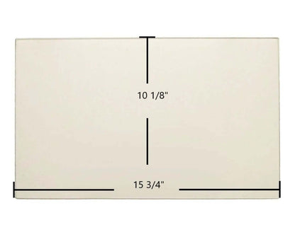 Ceramic Replacement Glass for Century FW2800, FW2900 Door Glass - 15 3/4" x 10 1/8"