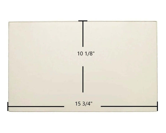 Ceramic Replacement Glass for Century FW2800, FW2900 Door Glass - 15 3/4" x 10 1/8"