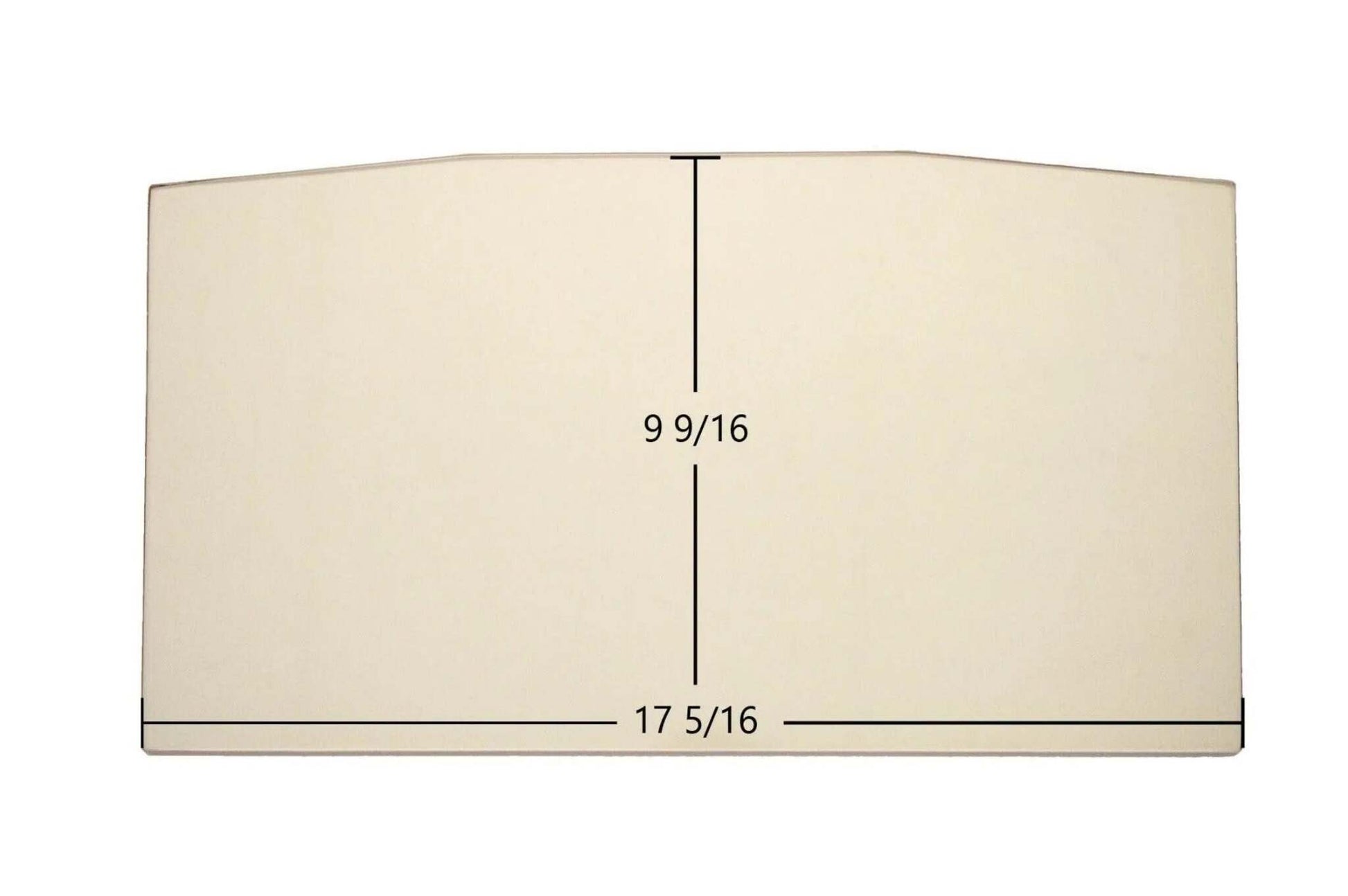 Ceramic Replacement Glass for Century FW300010, Steel 224, Steel 30007 Archtop Door Glass - 17 5/16" x 9 9/16" Archtop