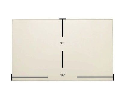Ceramic Replacement Glass for Century S127, S170, S171E, S172, S173 Door Glass - 16" x 7"