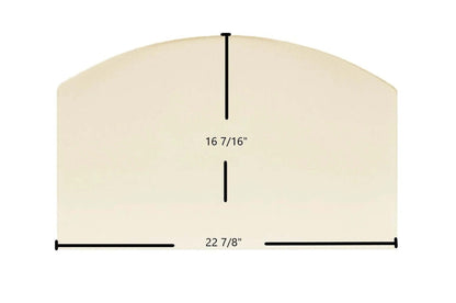Ceramic Replacement Glass for Clayton Model 10 Phase II, Clay 60 Phase II Door Glass Replacement - 22 7/8" x 16 3/8" Archtop