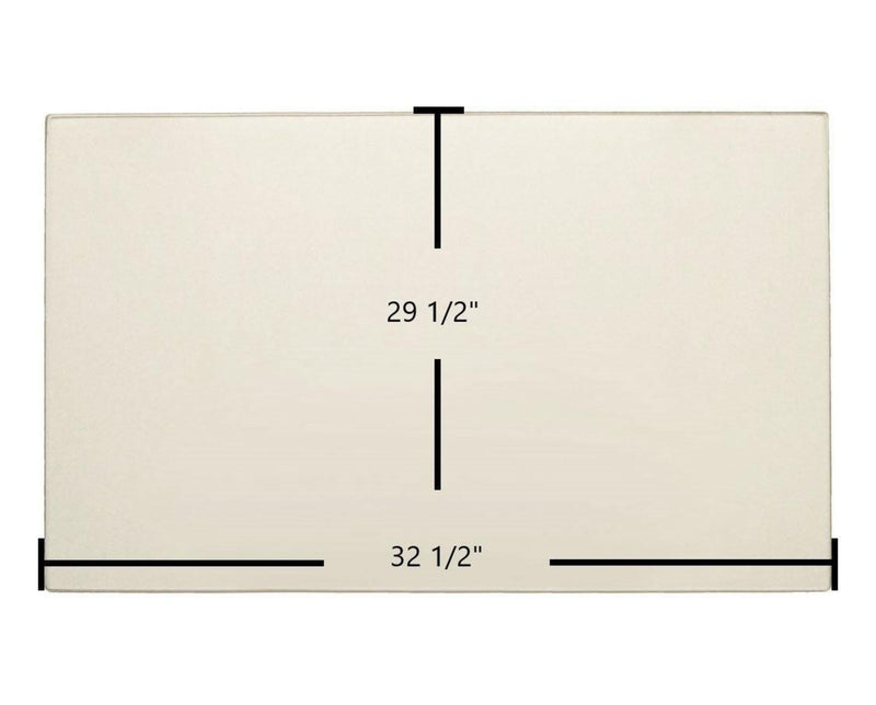 Ceramic Replacement Glass for Coalbrookdale Darby Ceramic Glass Panel - 32 1/2" x 29 1/2"