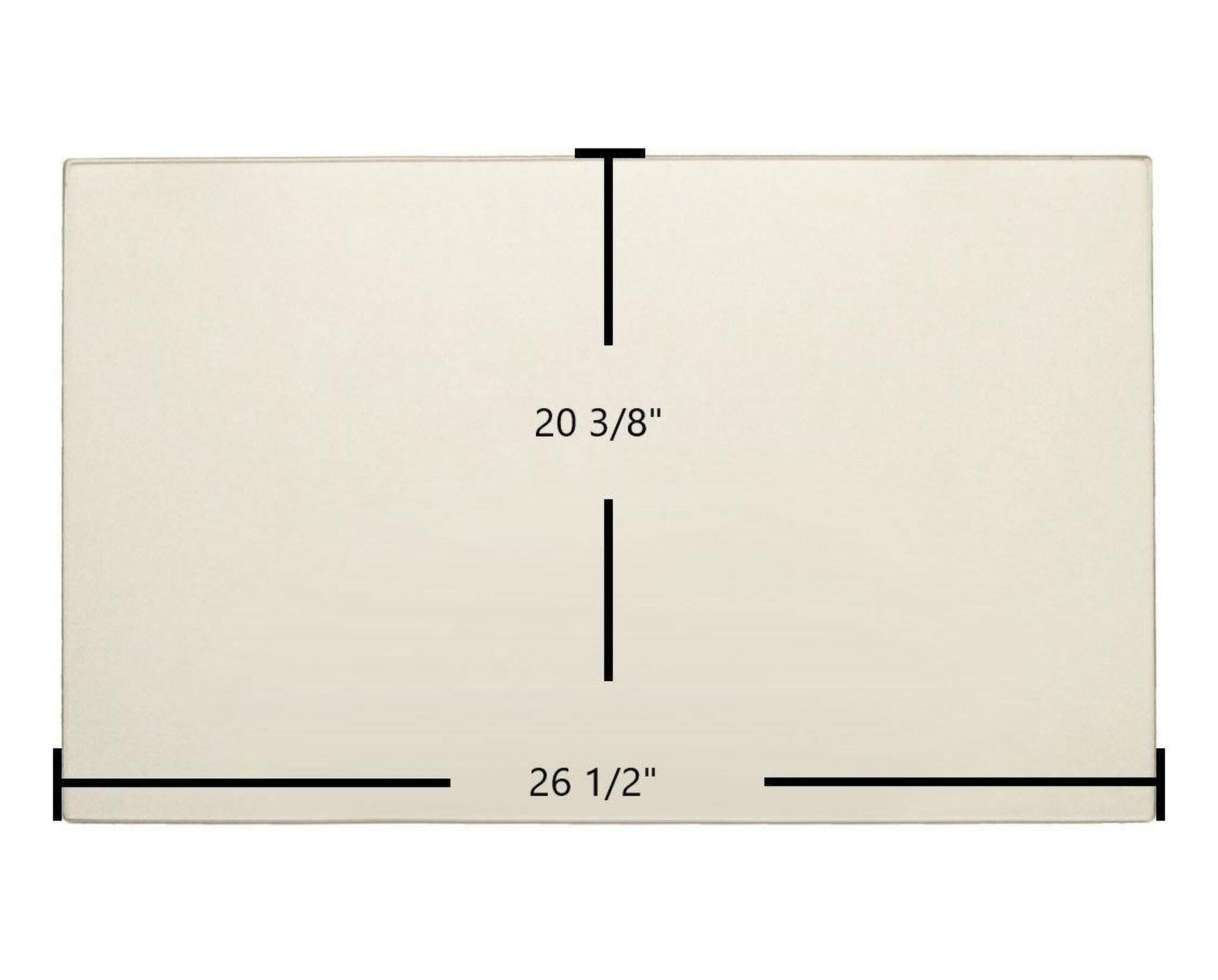 Ceramic Replacement Glass for Coalbrookdale Much Wenlock Ceramic Glass Panel - 26 1/2" x 20 3/8"