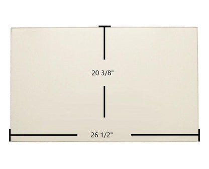 Ceramic Replacement Glass for Coalbrookdale Much Wenlock Ceramic Glass Panel - 26 1/2" x 20 3/8"