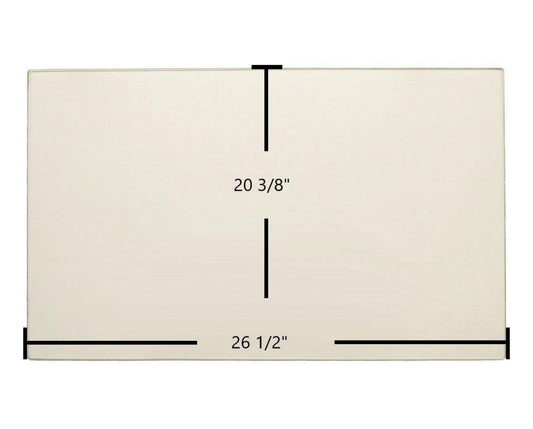 Ceramic Replacement Glass for Coalbrookdale Much Wenlock Ceramic Glass Panel - 26 1/2" x 20 3/8"