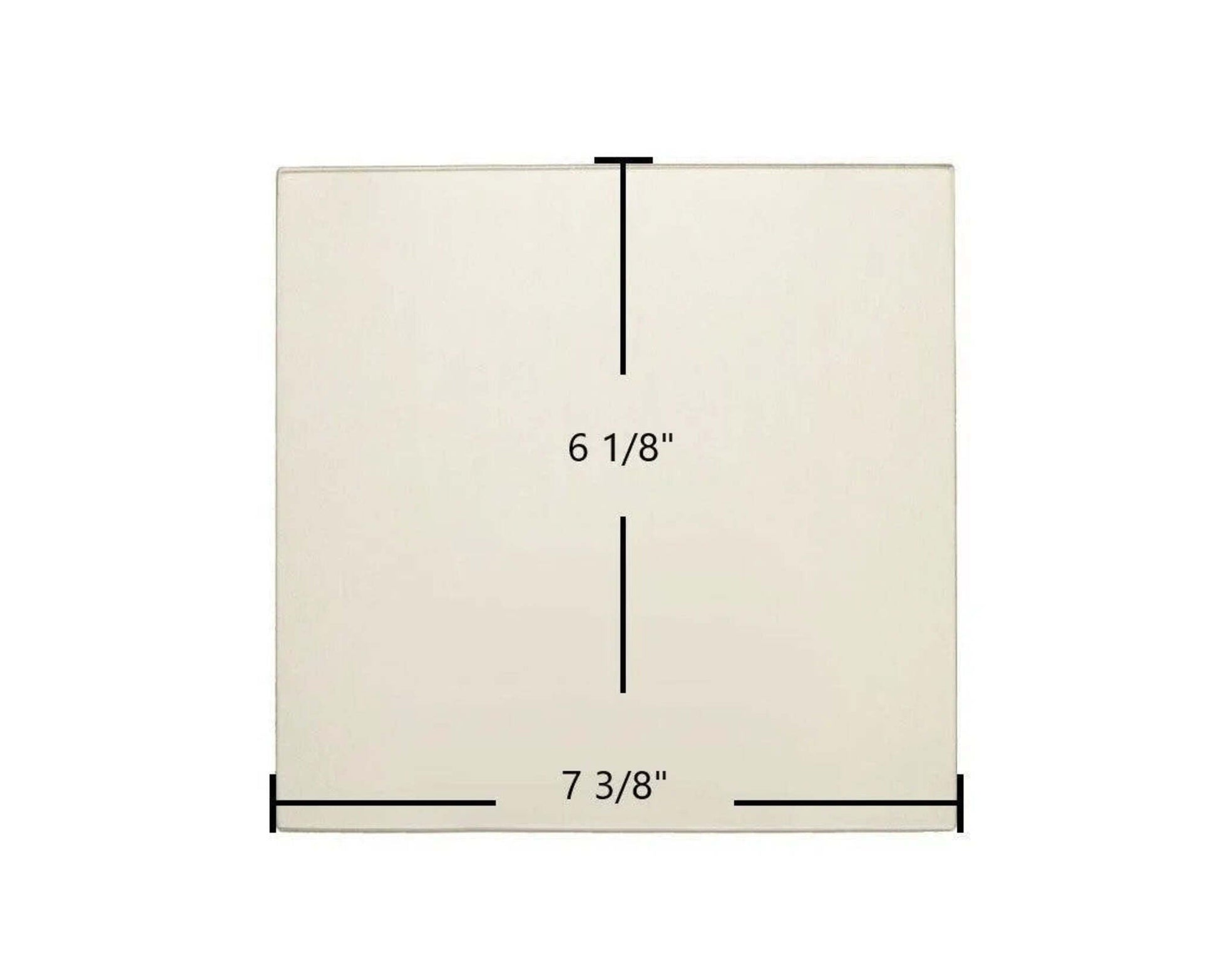 Ceramic Replacement Glass for Coalbrookdale OSI Ceramic Glass Panel - 7 3/8" x 6 1/8"