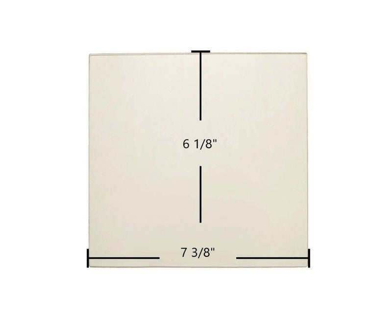 Ceramic Replacement Glass for Coalbrookdale OSI Ceramic Glass Panel - 7 3/8" x 6 1/8"