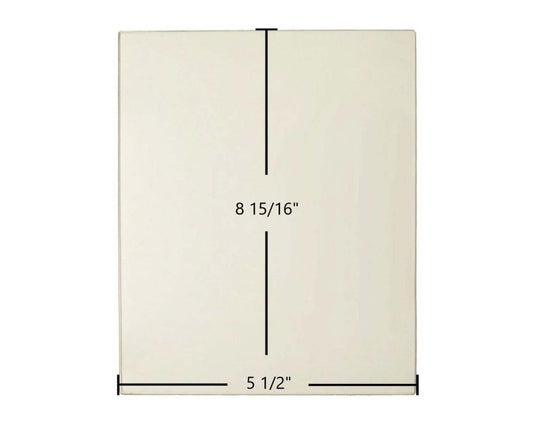 Ceramic Replacement Glass for Coalbrookdale Severn Ceramic Glass Panel - 5 1/2" x 8 15/16"