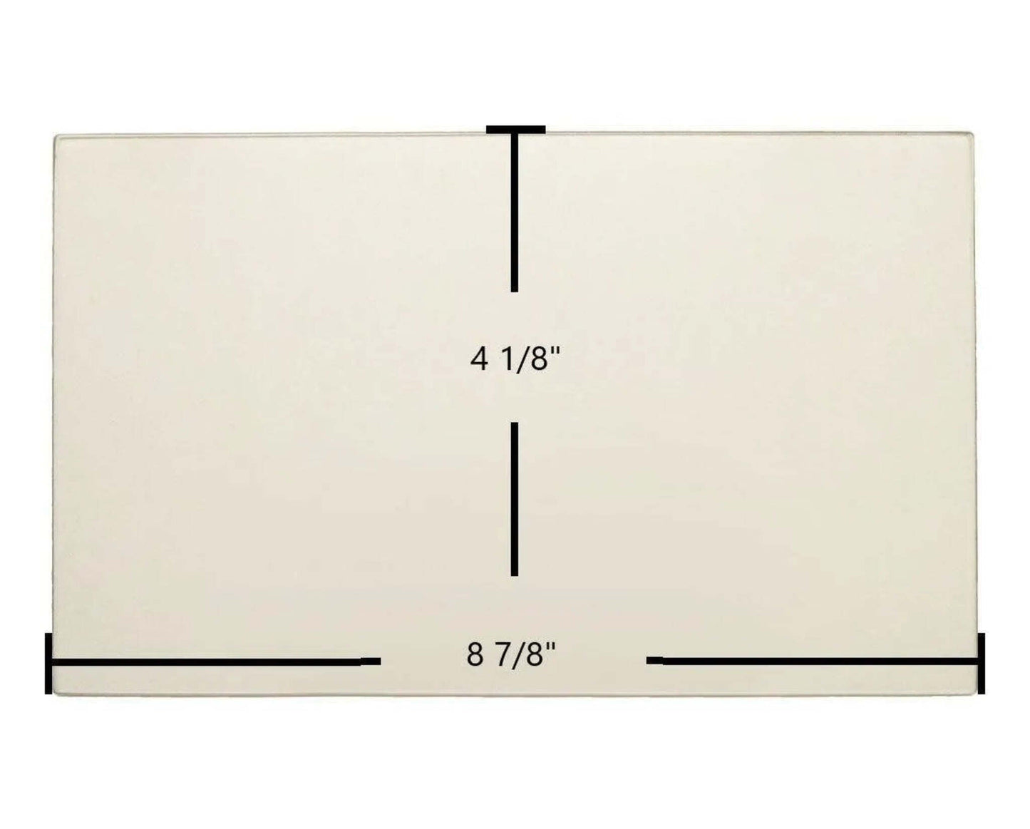 Ceramic Replacement Glass for Consolidated Dutchwest & Dutchwest Cat - 8 7/8" x 4 1/8"