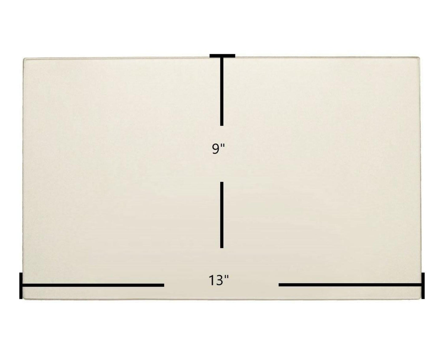 Ceramic Replacement Glass for Consolidated Dutchwest Ceramic Glass Panel - 13" x 9"
