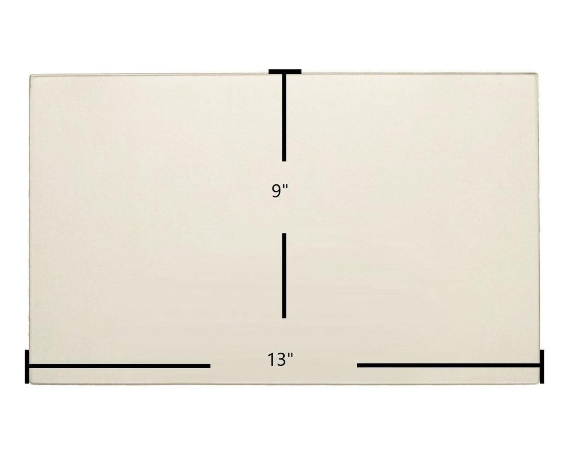 Ceramic Replacement Glass for Consolidated Dutchwest Ceramic Glass Panel - 13" x 9"